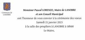 La mairie de Lanobre invite la population :