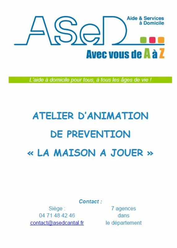 ATELIER D'ANIMATION DE PREVENTION 